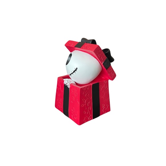 Disney Tim Burton's The Nightmare Before Christmas Jack Skellington Red Present - Picture 3 of 5